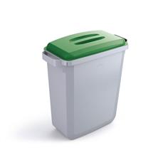 Durable DURABIN Plastic Waste Recycling Bin 60 Litre Rectangular Grey