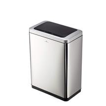 Durable | Durable NO TOUCH DUO Sensor Waste Bin 2 x 20L Capacity Silver - 342423