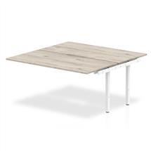 Dynamic Evolve Plus 1200mm B2B Extension Kit Grey Oak Top White Frame