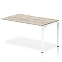 Dynamic Evolve Plus 1400mm Single Row Extension Kit Grey Oak Top White