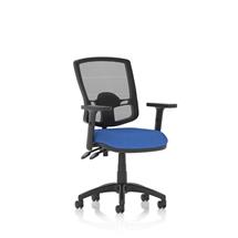 Eclipse Plus II Mesh Deluxe Chair Blue Adjustable Arms KC0307