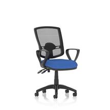 Eclipse Plus II Mesh Deluxe Chair Blue Loop Arms KC0310