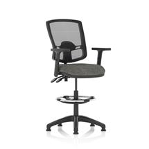 Eclipse Plus II Mesh Deluxe Chair Charcoal Adjustable Arms Hi Rise Kit