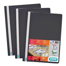 Elba | Elba Report File Clear Front Plastic Black (Pack 50) 400055033