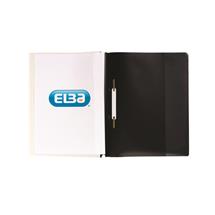 Elba Report Files With Front Cover Pocket A4 Black (Pack 25) 400055036