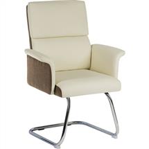 Elegance | Elegance Gull Wing Medium Back Cantilever Leather Look Visitor Chair