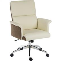 Elegance Gull Wing Medium Back Leather Look Executive Office Chair