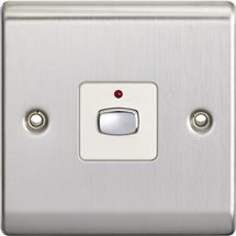 Energenie Smart Lighting | EnerGenie MiHome Smart 6MM Light Switch 1 Gang Dimmer Steel