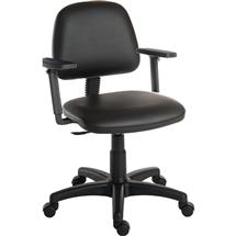 Ergo Blaster Medium Back PU Operator Office Chair with Height