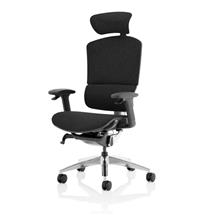 Ergo Click Plus Chair Black FabriMesh With Headrest PO000062