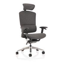 Ergo Click Plus Chair Grey Fabrimesh with Headrest PO000064