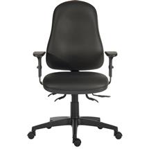 Ergo Comfort High Back PU Ergonomic Operator Office Chair with Arms