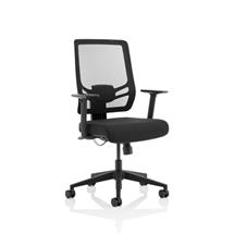 Ergo Twist Chair Black Fabric Seat Mesh Back OP000252