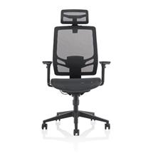 Ergo Twist Chair Black Mesh Seat Mesh Back with Headrest KC0299