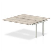 Evolve Dynamic Plus 1200mm B2B Extension Kit Grey Oak Top Silver Frame