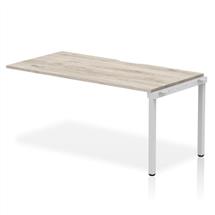 Evolve Bench Desking | Evolve Dynamic Plus 1600mm Single Row Extension Kit Grey Oak Top