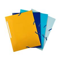 Bee Blue | Exacompta Bee Blue 3 Flap Folder A4 Assorted Colours (Pack 4) - 55110E