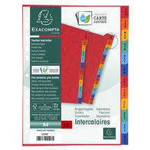 Exacompta Index Jan-Dec A4 225gsm Pressboard Assorted Colours - 3109Z