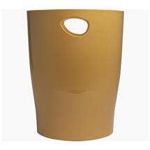 Exacompta | Exacompta Neo Deco 15 Litre Waste Bin 263 x 263 x 335mm Copper Gold