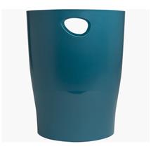 Exacompta Neo Deco 15 Litre Waste Bin 263 x 263 x 335mm Duck Blue