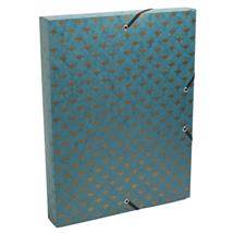 Exacompta Neo Deco Elasticated Box File A4 40mm Assorted Colours PK8