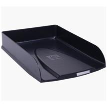 Exacompta Neo Deco Letter Tray 346 x 255 x 65mm Black (Each) - 11114D