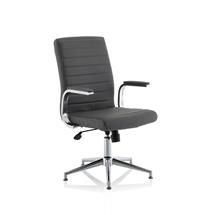 Ezra Executive Leather Chair Grey EX000245 | In Stock