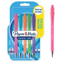 Paper Mate Ballpoint & Rollerball Pens | FlexGrip Ultra Retro Ballpoint Pens Medium 1.0mm Tip Black Ink (Pack