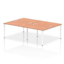 Impulse BacktoBack 4 Person Bench Desk W1200 x D1600 x H730mm With