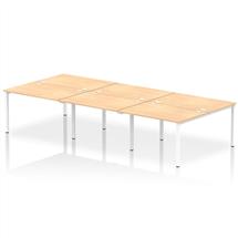 Impulse BacktoBack 6 Person Bench Desk W1200 x D1600 x H730mm With