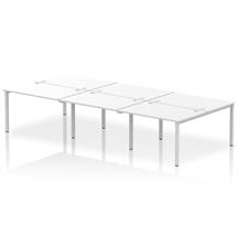 Impulse BacktoBack 6 Person Bench Desk W1200 x D1600 x H730mm With