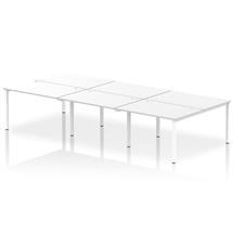 Impulse BacktoBack 6 Person Bench Desk W1200 x D1600 x H730mm With