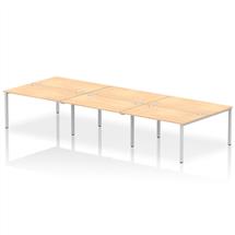 Impulse BacktoBack 6 Person Bench Desk W1400 x D1600 x H730mm With