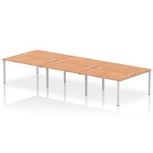 Impulse BacktoBack 6 Person Bench Desk W1400 x D1600 x H730mm With