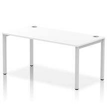 Impulse Single Row Bench Desk W1600 x D800 x H730mm White Finish