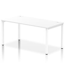 Impulse Single Row Bench Desk W1600 x D800 x H730mm White Finish White