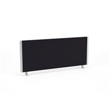 Impulse Straight Screen W1000 x D25 x H400mm Black With Silver Frame