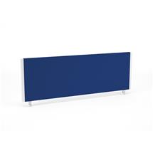 Impulse Straight Screen W1200 x D25 x H400mm Blue With White Frame