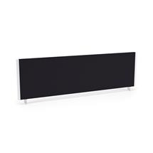 Impulse Straight Screen W1400 x D25 x H400mm Black With White Frame