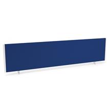 Impulse Straight Screen W1800 x D25 x H400mm Blue With White Frame