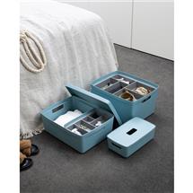 Inabox Designer Storage Boxes With Lids and Trays Small Value Pack (2