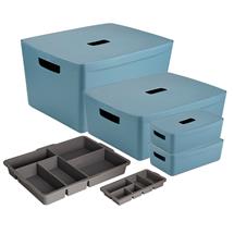 Inabox Designer Storage Boxes With Lids and Trays Small Value Pack (2