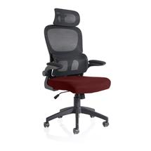 Iris Mesh Back Task Operator Office Chair Bespoke Gnseng Chilli Fabric