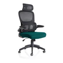 Iris Mesh Back Task Operator Office Chair Bespoke Maringa Teal Fabric