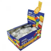 Kevron Key Tags Plastic Clear (Pack 100) ID5CLR100Z