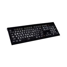 Logickeyboard | Largeprint - White on Black Mac Backlit ASTRA2 Keyboard