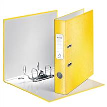 Leitz  | Leitz Lever Arch File 180 WOW A4 50mm Yellow (Pack 10) - 10060016