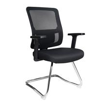 Nautilus Designs Barri Medium Back Mesh Visitor Chair With Fabric Seat