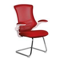 Nautilus Designs Luna Designer High Back Mesh Red Cantilever Visitor