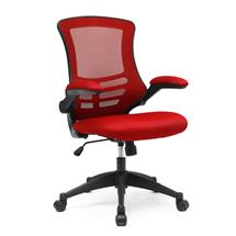 Nautilus Designs Luna Designer High Back Mesh Red Task Operator Office